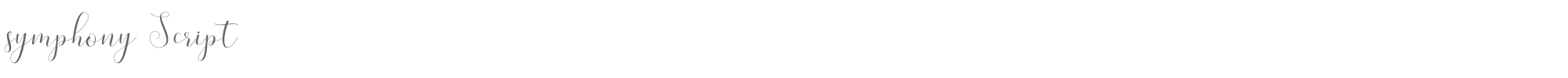 Symphony Script Symphony Script.otf font preview